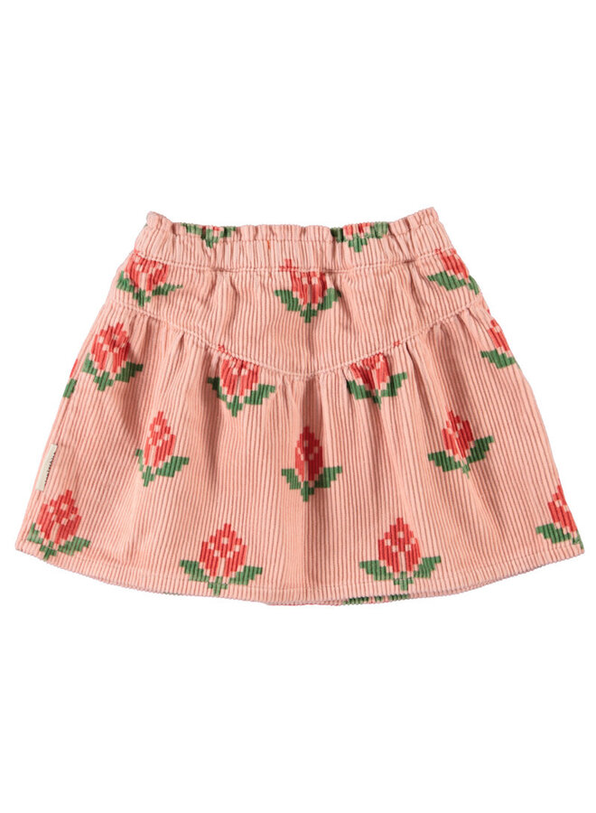 Piupiuchick - Short skirt pink big flowers