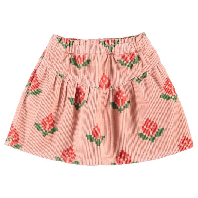 Piupiuchick - Short skirt pink big flowers