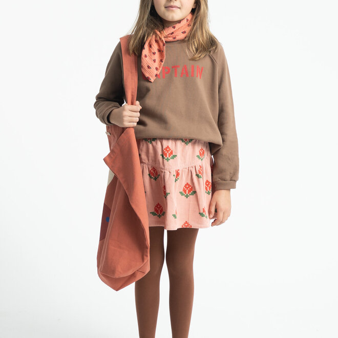 Piupiuchick - Short skirt pink big flowers