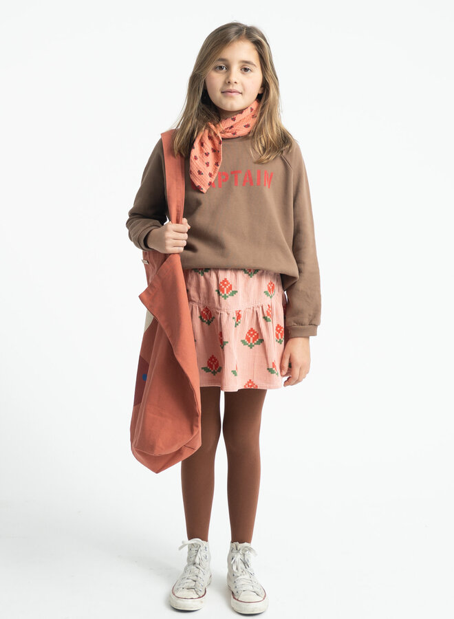 Piupiuchick - Short skirt pink big flowers
