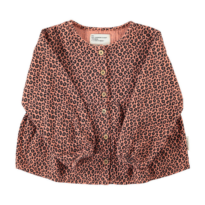 Piupiuchick - Blouse pink animal print