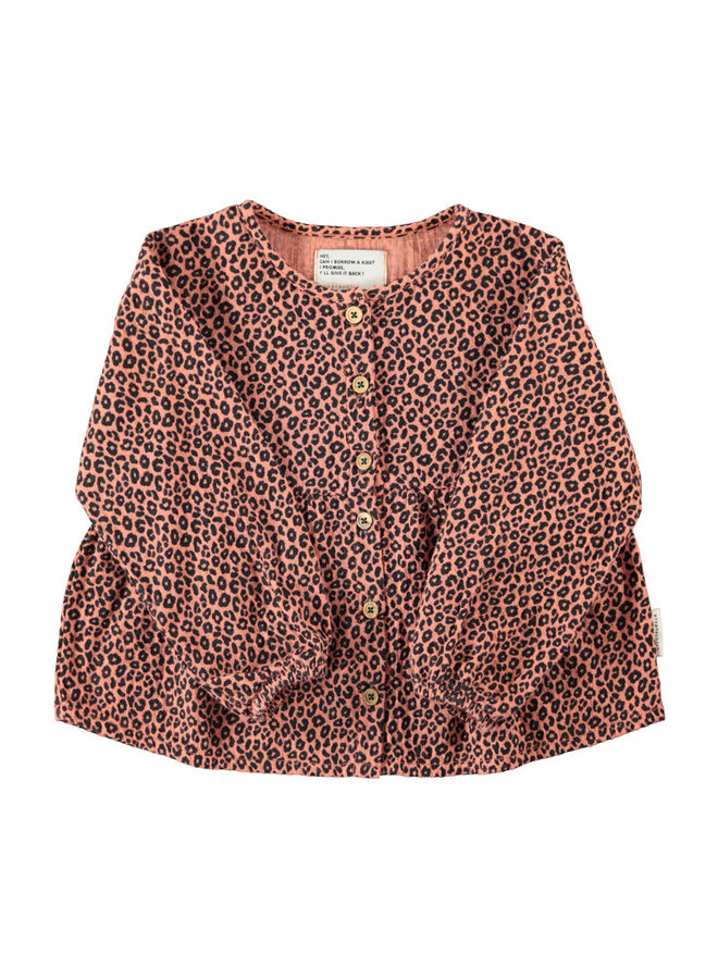 Piupiuchick - Blouse pink animal print