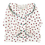 Piupiuchick - Blouse double collar ecru  little flowers