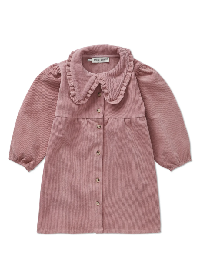 Sproet & Sprout - Corduroy dress collar Painters blush