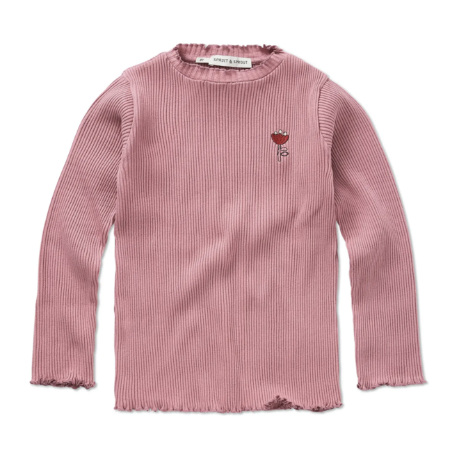 Sproet & Sprout - T-shirt turtle neck tullip Painters blush