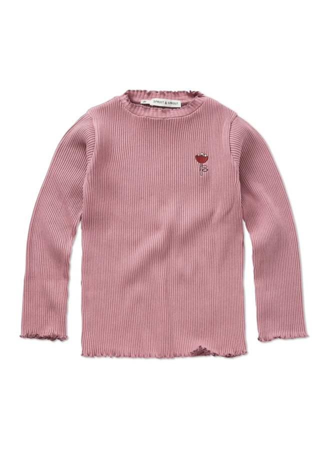 Sproet & Sprout - T-shirt turtle neck tullip Painters blush