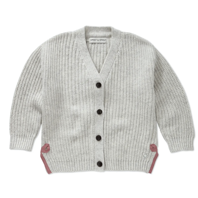 Sproet & Sprout - Knitted cardigan bows Shell
