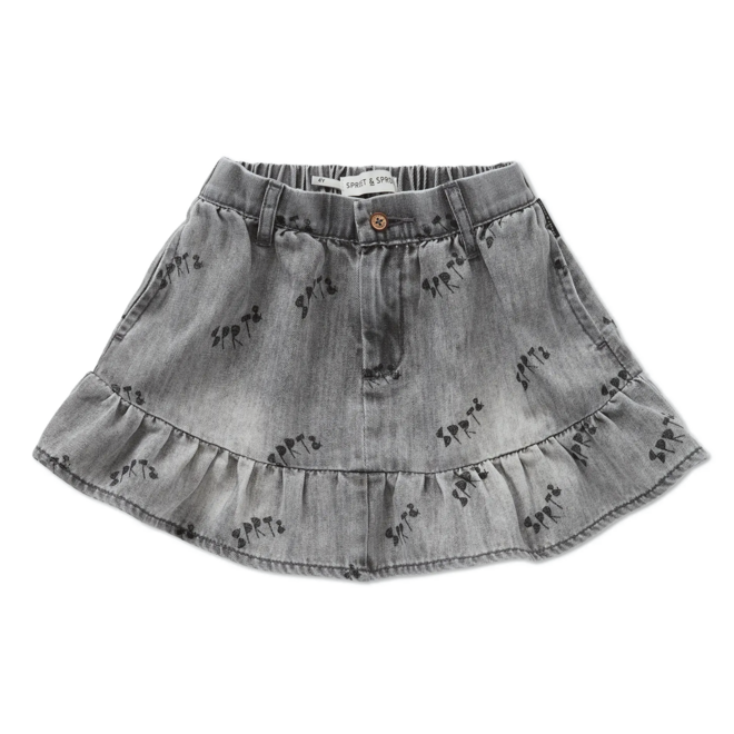 Sproet & Sprout - Grey denim skirt