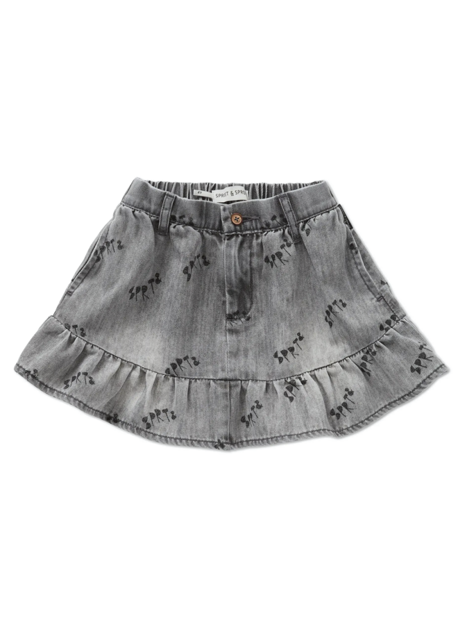 Sproet & Sprout - Grey denim skirt