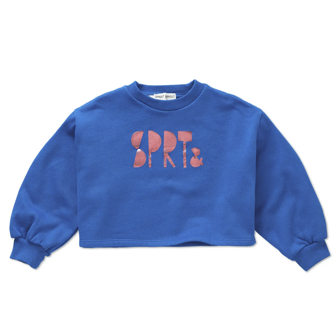 Sproet & Sprout - Boxy sweatshirt girls logo Blueprint