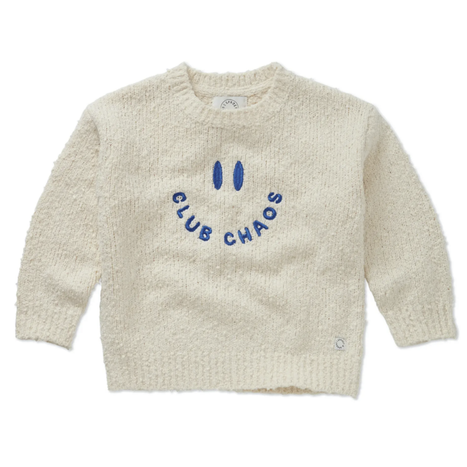 Sproet & Sprout - Sweater boucle club chaos Ivory melee