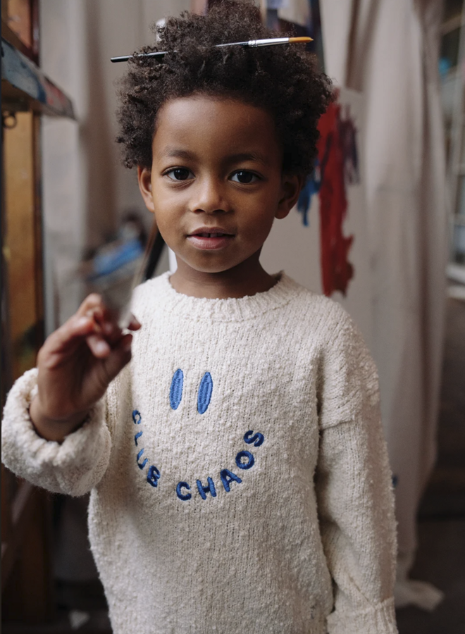 Sproet & Sprout - Sweater boucle club chaos Ivory melee