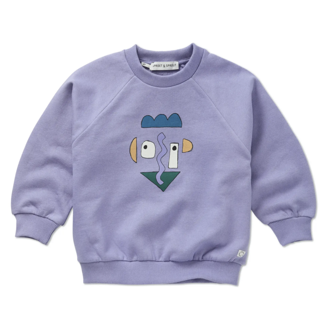 Sproet & Sprout - Sweatshirt raglan self portrait Crayon cloud