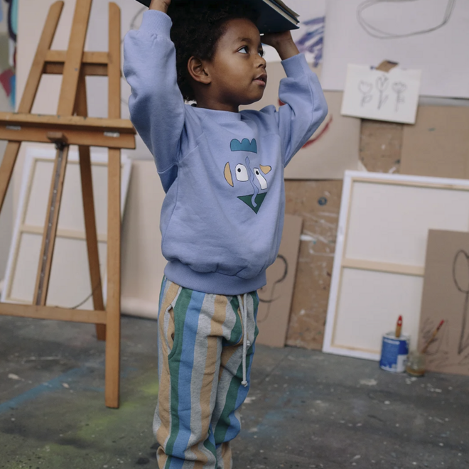 Sproet & Sprout - Sweatshirt raglan self portrait Crayon cloud