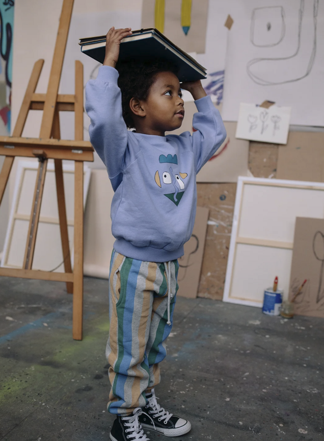 Sproet & Sprout - Sweatshirt raglan self portrait Crayon cloud