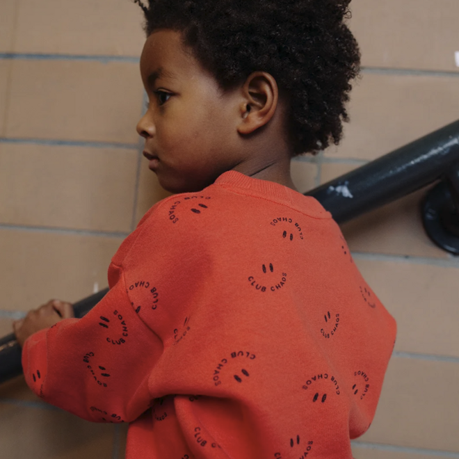 Sproet & Sprout - Sweatshirt club chaos print Vivid red