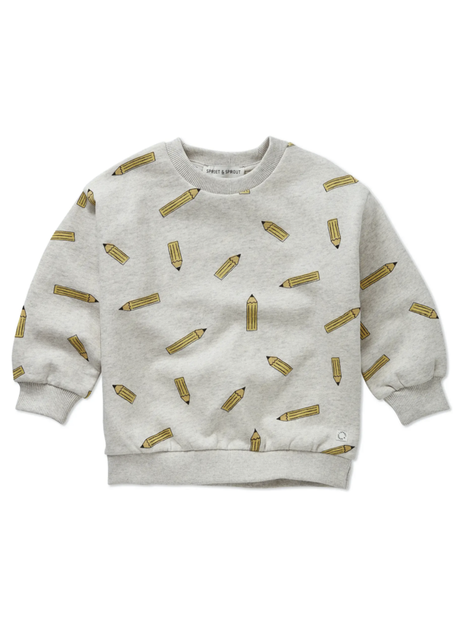 Sproet & Sprout - Sweatshirt pencils colour Grey melee