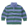 Sproet & Sprout - Sweater stripes mock up zip Deep green