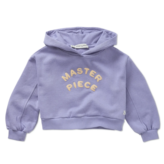 Sproet & Sprout - Boxy hooded sweatshirt Crayon cloud