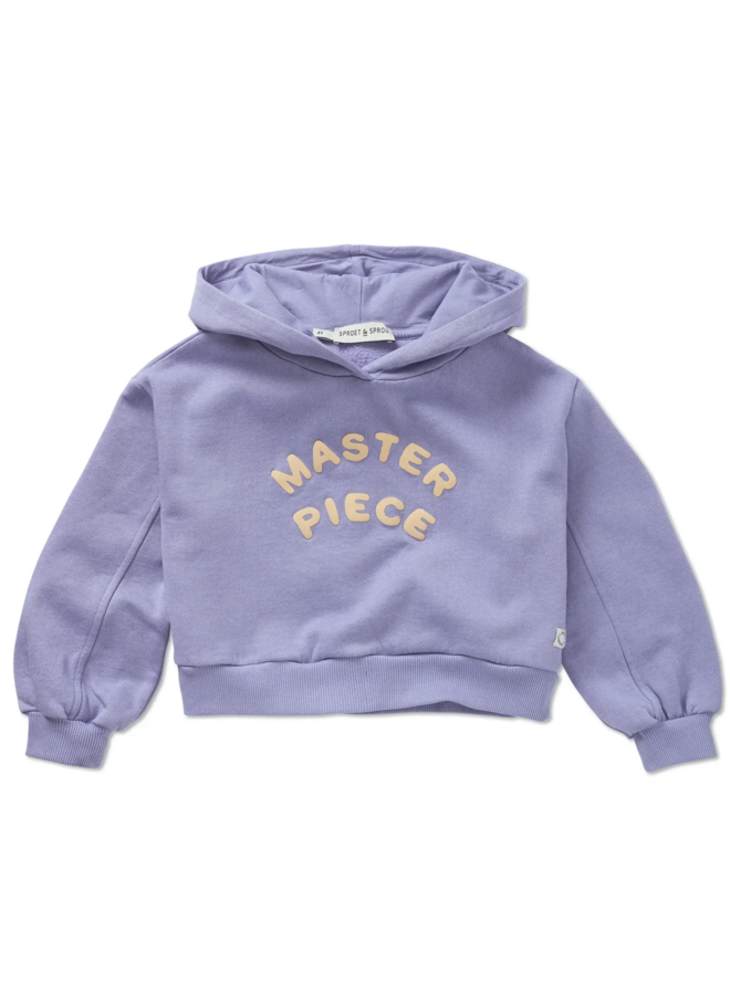 Sproet & Sprout - Boxy hooded sweatshirt Crayon cloud