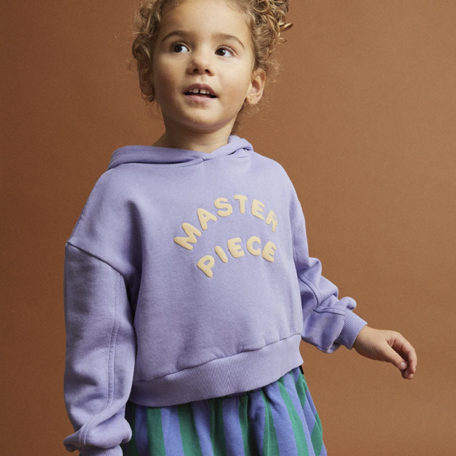 Sproet & Sprout - Boxy hooded sweatshirt Crayon cloud