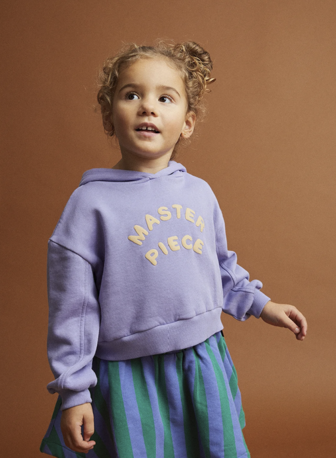 Sproet & Sprout - Boxy hooded sweatshirt Crayon cloud