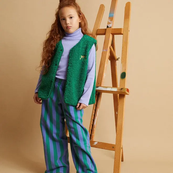 Sproet & Sprout - Loose teddy gilet Deep green