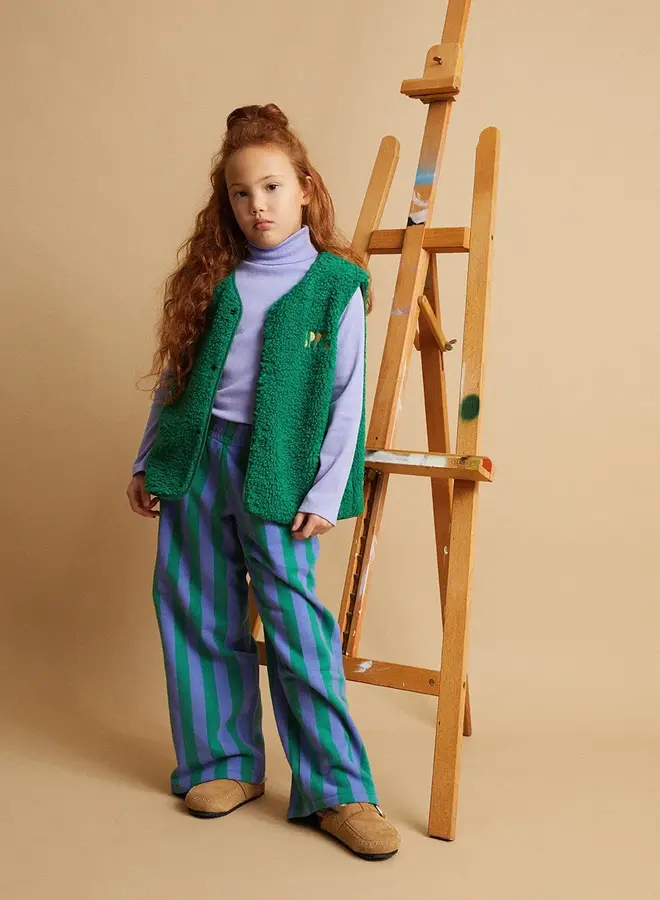 Sproet & Sprout - Loose teddy gilet Deep green