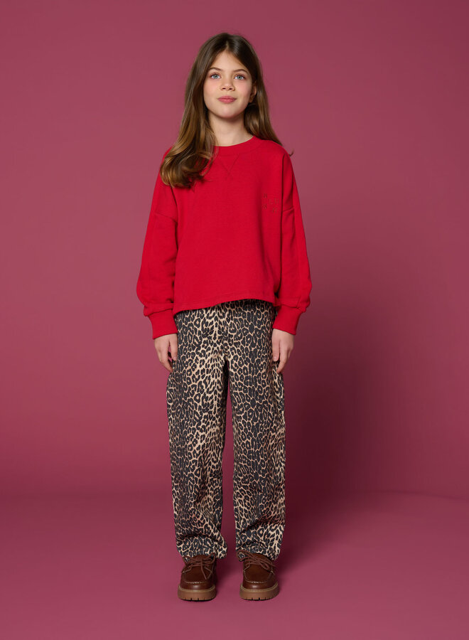 Petit Blush - Ballon Fit jeans - Leopard AOP