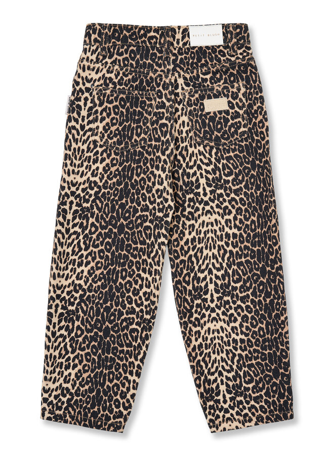 Petit Blush - Ballon Fit jeans - Leopard AOP