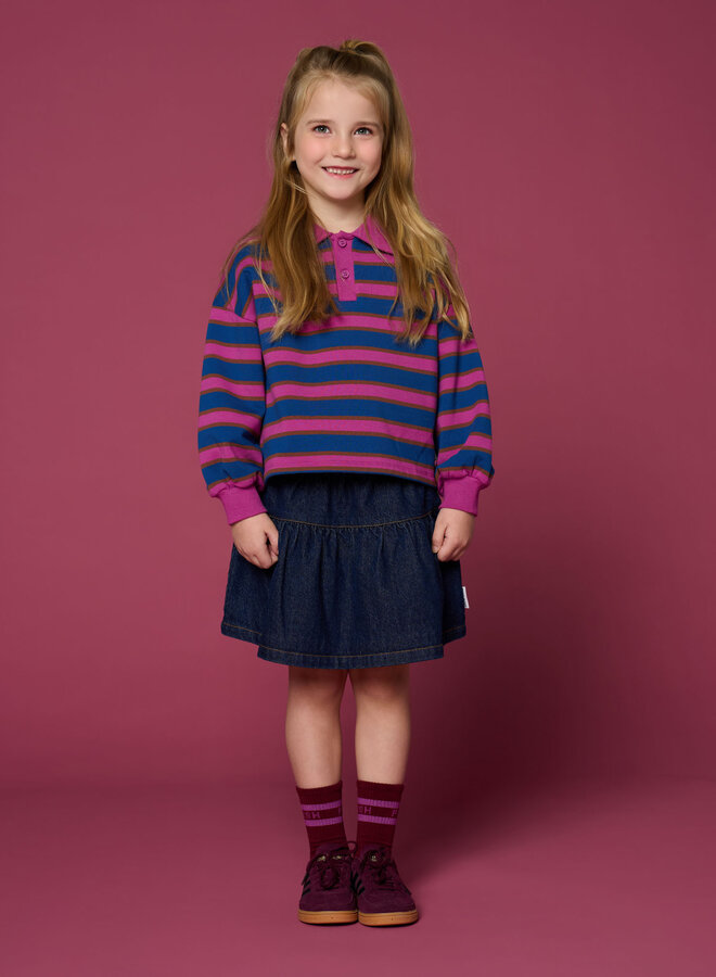 Petit Blush - Polo sweater stripe