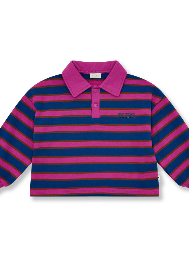 Petit Blush - Polo sweater stripe