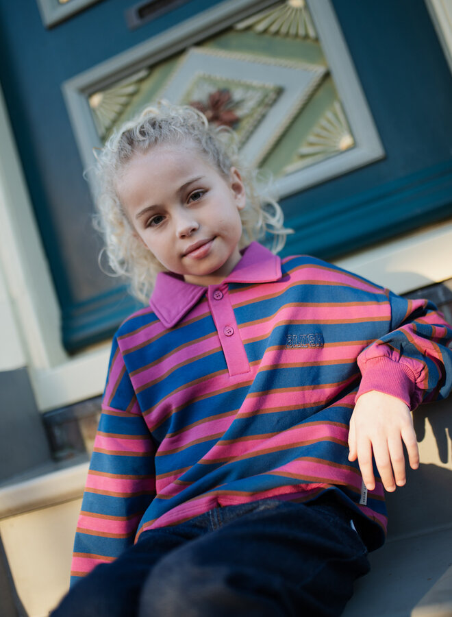 Petit Blush - Polo sweater stripe
