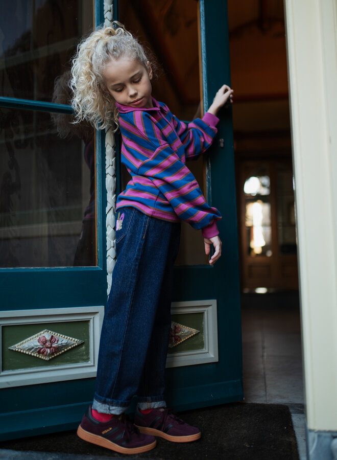 Petit Blush - Polo sweater stripe