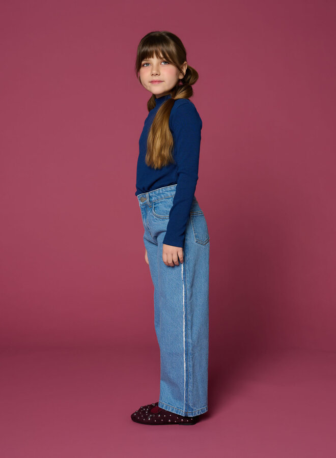 Petit Blush - Wide leg jeans Mid blue
