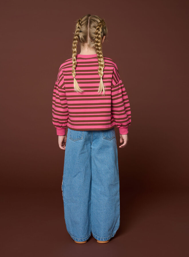 Petit Blush - Wide leg jeans Mid blue