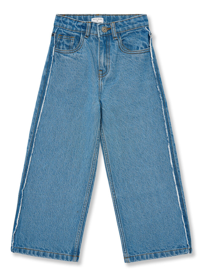 Petit Blush - Wide leg jeans Mid blue
