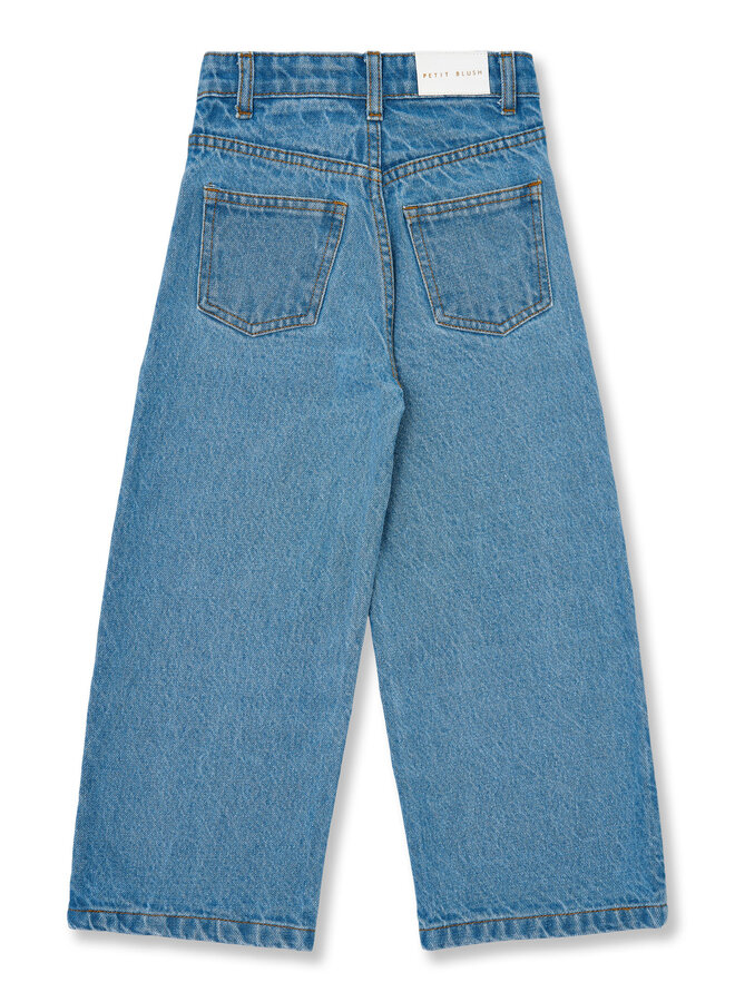 Petit Blush - Wide leg jeans Mid blue