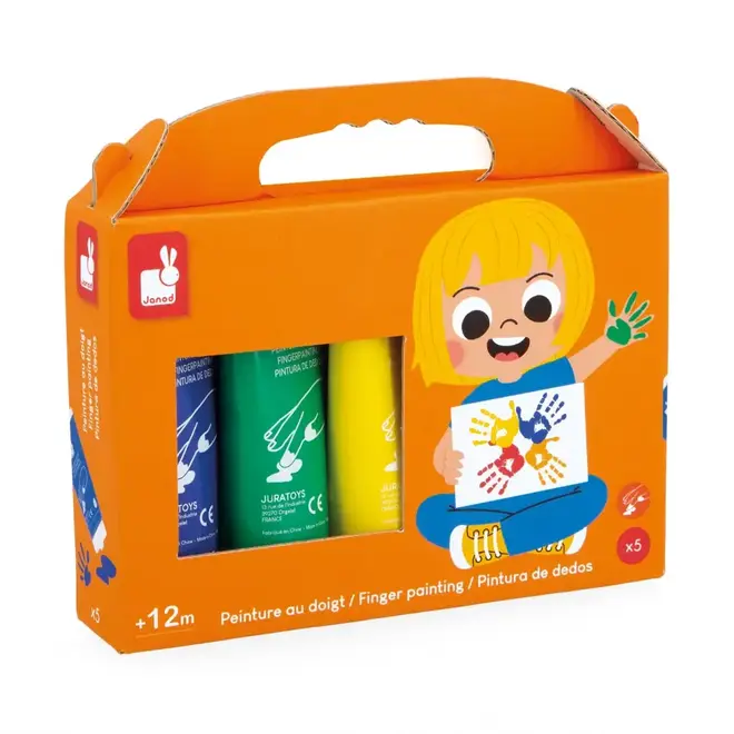 Janod - Finger Paint x5 tubes