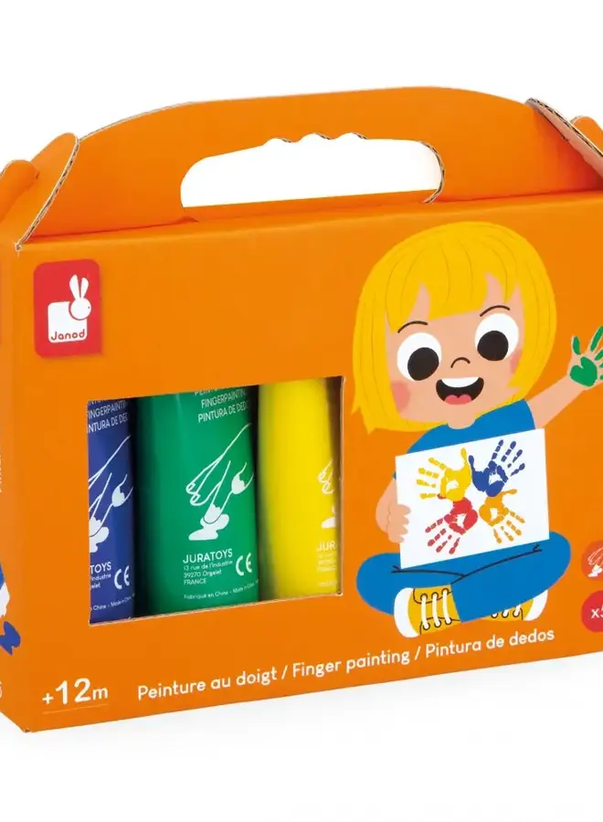 Janod - Finger Paint x5 tubes