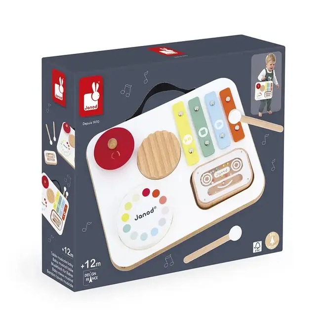 Janod - Baby Confetti Musical Table (wood)