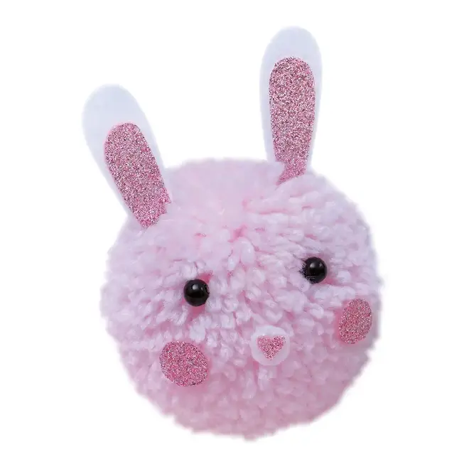 Janod - Creative Kit - 2 Animal Pom-Poms to Create