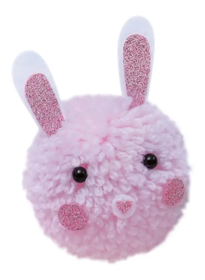 Janod - Creative Kit - 2 Animal Pom-Poms to Create