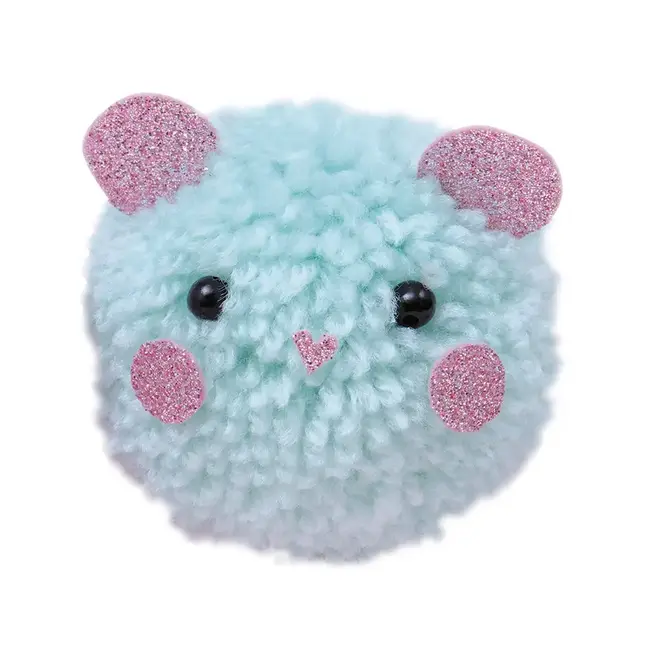 Janod - Creative Kit - 2 Animal Pom-Poms to Create