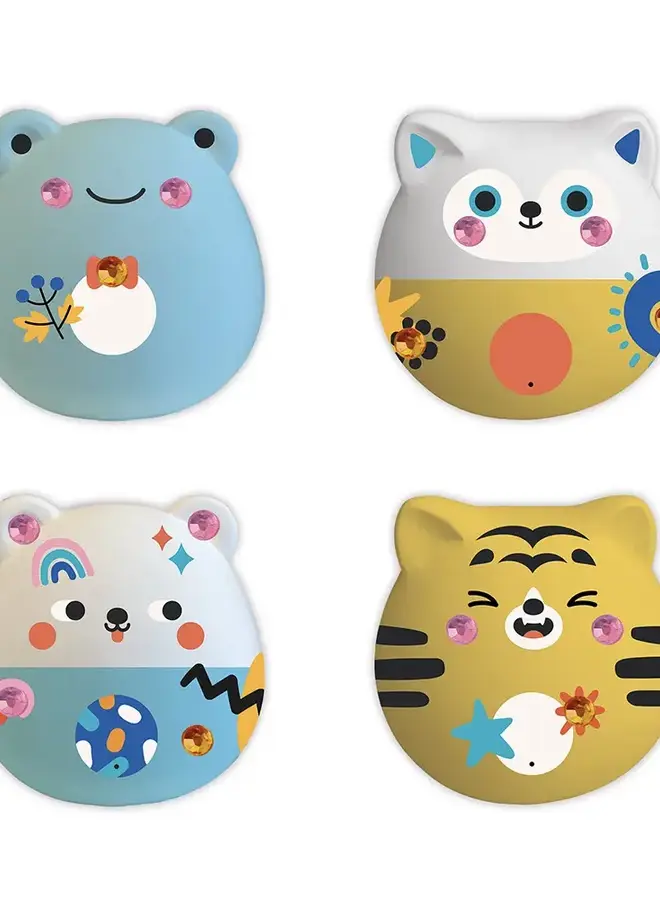 Janod - Creative Kit - 6 Plaster Animals to Decorate