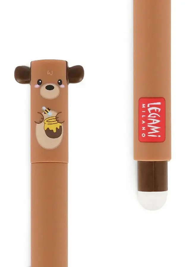 Legami - Erasable pen - Brown bear