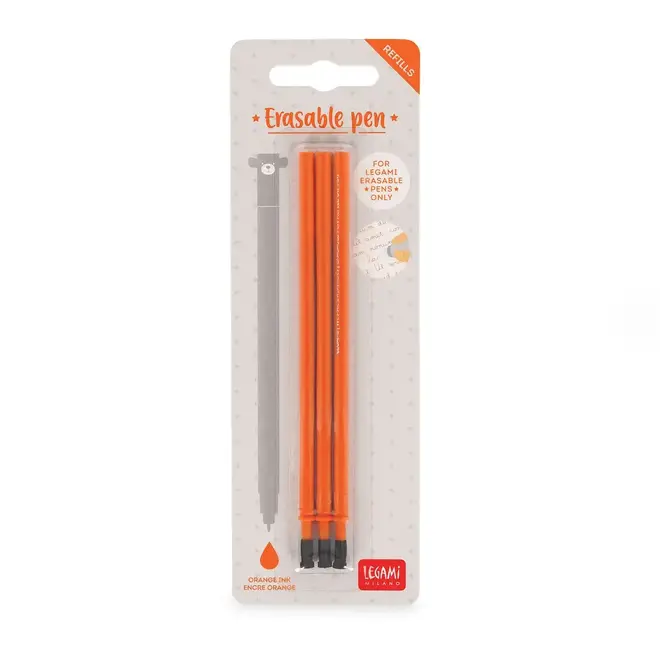 Legami - Erasable pen refill Orange ink