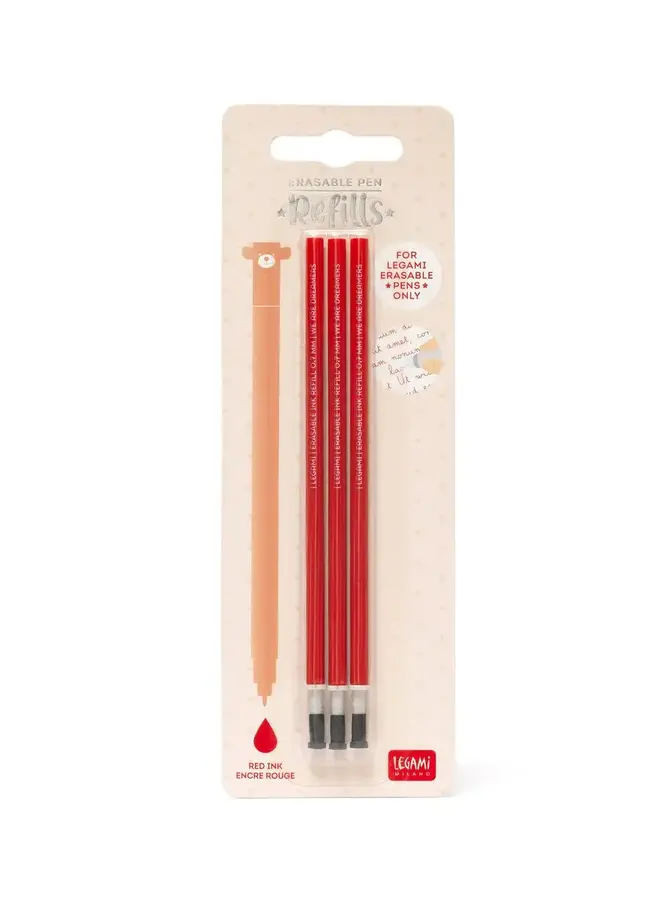 Legami - Erasable pen refill Red ink