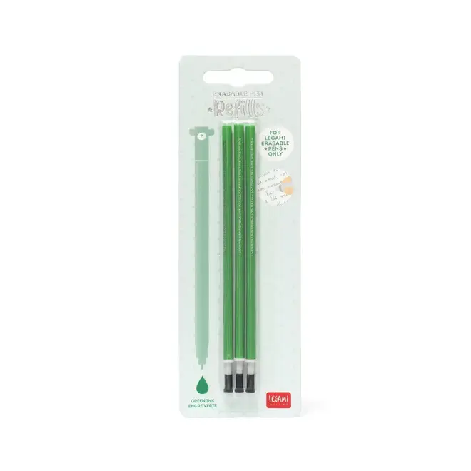 Legami - Erasable pen refill Green ink