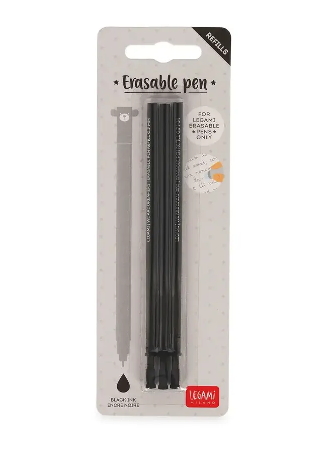 Legami - Erasable pen refill Black ink